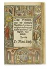 DÜRER, ALBRECHT. Passio, unsers Herren Jesu Christi. 1563. Bound after Das Symbolum des heyligen Aposteln. 1563? Both hand-colored